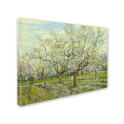 Trademark Fine Art -Van Gogh 'The White Orchard' Canvas Art