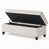 NicBex Modern 50" Storage Bench Wood Accent Stools with Button Tufted Top for Bedroom and Entryway - 3 of 4