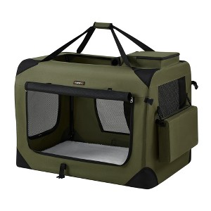 Feandrea 36 Inches Collapsible Soft Dog Crate | Portable Travel Crate for Dogs 50-70 lb | Indoor/Outdoor Use - 1 of 4
