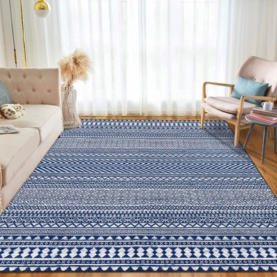 Boho Rug Beige Area Rug Machine Washable Tan Rugs for Bedroom Non Slip Indoor Rugs for Office
