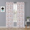 Kate Aurora Contemporary Influencer 2 Piece Water Color Damask Medallion Rod Pocket Window Curtain Panels - 2 of 4