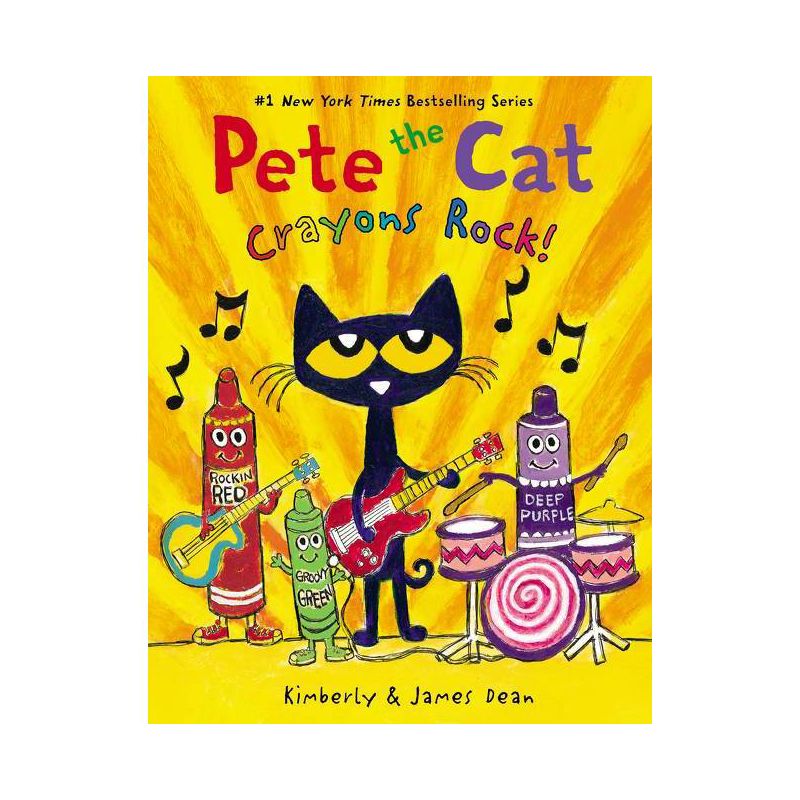 Pete the Cat Crayons Rock - by James Dean (Board Book), 1 of 2