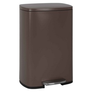 BestMassage Trash Can 13 Gallon/50L Stainless Steel Garbage Can with Removable Inner Bucket Slow-Close Lid and Odor-Proof Bin - 1 of 4