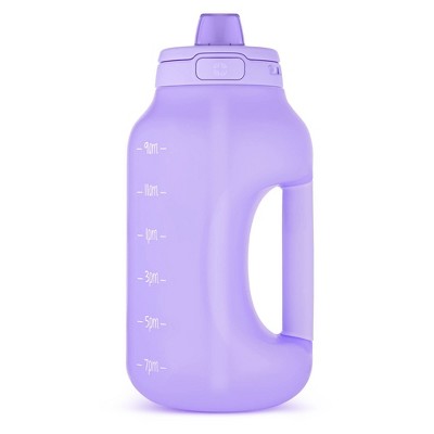 Ello 16oz 2pk Plastic Stratus Kids' Water Bottles Pink/Purple