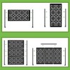 Dovelina Metal Outdoor Wall Sign Panels Decorative Screen - 3 Panels - 4 of 4