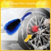Unique Bargains Car Wheel Rim Detailing Brush TPR 10.83" Blue 1 Pc - 2 of 4