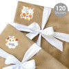 Big Dot of Happiness Fall Pumpkin - Assorted Halloween or Thanksgiving Party Gift Tag Labels - To and From Stickers - 12 Sheets - 120 Stickers - image 2 of 4