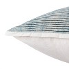 22"x22" Oversize Alicia Handmade Striped Down Filled Square Throw Pillow Blue/White - Jaipur Living: Cotton Knit, Removable Cover, Indoor Use - 3 of 4