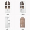 Vatros Tall Arched Cabinet Storage Cabinets with Adjustable Shelves - 2 of 4