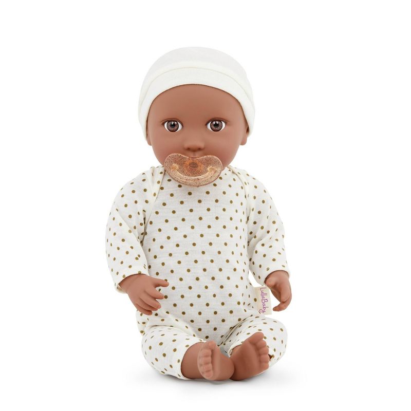 LullaBaby Doll With Polka Dot Ivory Pajama And Pacifier, 4 of 9