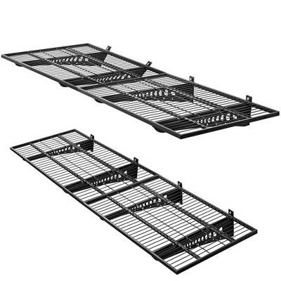 LUGO 2"x3' Garage Wall Shelves Black