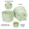 Unique Bargains Durable Lightweight PP Plastic Indoor Planter 1 Set - 3 of 4