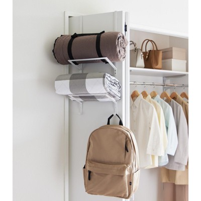 White Steel Over-the-Door Fitness Equipment Hanger