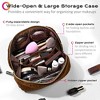 Byootique Plush Makeup Bag Open Flat Travel Toiletry Accessories Case Organizer - 3 of 4