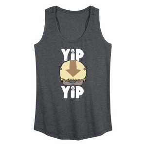 Women's - Avatar: The Last Airbender - Cute Appa Yip Yip Graphic Racerback Tank - 1 of 4