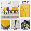 QingMoon Modern Dining Chairs Set of 2, Equipped with PU Leather Backrest Cushions and Metal Legs, for Restaurants, Kitchens, and Bedrooms - 4 of 4