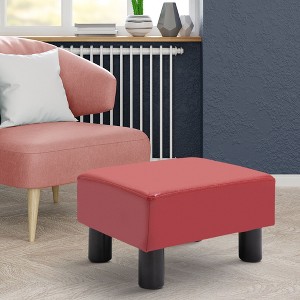 CAVINAS Ottoman Foot Rest Upholstered Entryway Bench Small Foot Stool with Linen Fabric Upholstery and Plastic Legs for Living Room, Bedroom - 1 of 4