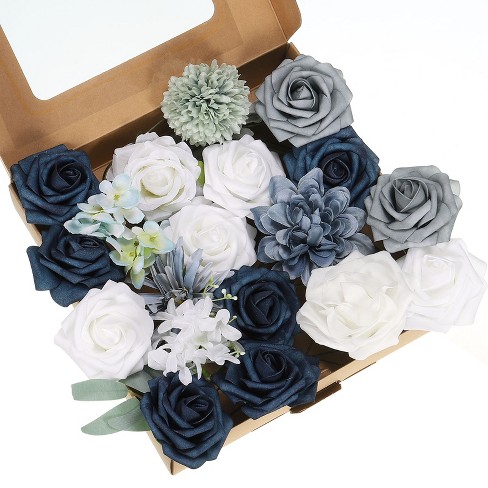 Unique Bargains Silk Mix Artificial Flower Combo Set with Stem - image 1 of 4