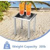 3-Piece Rocking Chaise Lounge Set with Side Table, Adjustable Headrests, Portable Outdoor Folding Recliner for Lawn, 300lb Capacity for Pool, Beach - 3 of 4