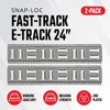 SNAP-LOC Fast-Track E-Track 24 Inch 2-Pack USA Galvanized Steel Horizontal Vertical - 2 of 4