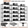 WOWLIVE 5 Tier Wire Shelving Unit Heavy Duty Metal Shelves for Storage Adjustable Garage Shelving Rack Pantry Kitchen - 4 of 4