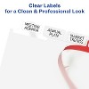 Avery 8 Big Tab Dividers for 3 Ring Binder, Easy Print & Apply Clear Label Strip, Index Maker Customizable White Tabs, 1 Set (11491) - 4 of 4
