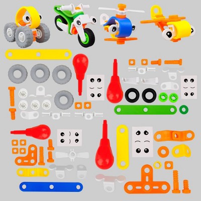 64pc Build Your Own Car Kit - Bullseye's Playground™