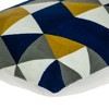 Parkland Collection,Tringo Contemporary Multicolor Pillow Cover With Poly Insert - 4 of 4
