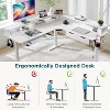 SinCiDo 60" L-Shaped Electric Standing Desk, Height Adjustable Corner Gaming Desk w/ Power Outlets, LED Lighting & 2 Drawers - 4 of 4