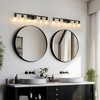 DAKAFUL Modern Bathroom Vanity Light, 4/5/6/8/10-Light Vanity Fixtures with Clear Glass Shade, Reversible Wall Sconces Over Mirror,for Bedroom - 4 of 4