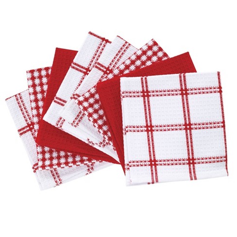Breeze T-fal Textiles 24367 4-Pack Cotton Flat Waffle Dish Cloth 