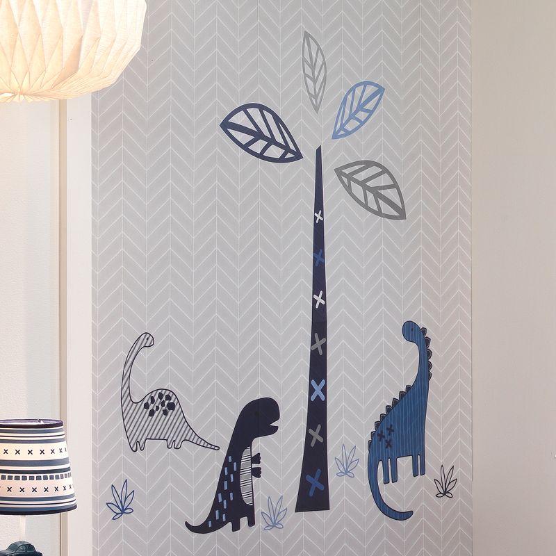 Lambs & Ivy Baby Dino Nursery Blue/Gray Dinosaur and Tree Wall Decals/Stickers, 2 of 4