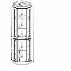 Cabinet with Lighted, Display Cabinet with Glass Doors, Corner China Cabinet with Tempered Adjustable Glass Shelves - 4 of 4