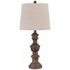 Set of 2 Magaly Poly Table Lamps Brown - Signature Design by Ashley: Wooden Base, 3-Way Switch, Drum Shade - 4 of 4