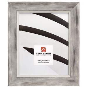 Aristrocrat  Distressed White and Silver Single Image Picture Frame - 1 of 4