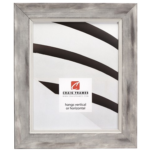 Aristrocrat  Distressed White and Silver Single Image Picture Frame - image 1 of 4