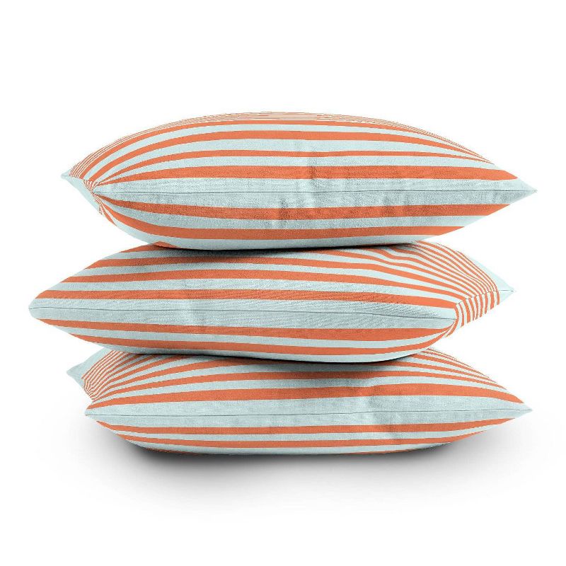 16&#34;x16&#34; June Journal Beach Striped Throw Pillow Orange - Deny Designs, 5 of 8