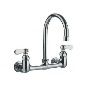 ALFI Heavy Duty Wall Mount Utility Faucet with a Gooseneck Swivel Spout and Lever Handles - 1 of 1