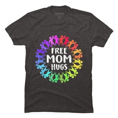 Adult Design By Humans Free Mom Hugs Pride Circle of People By adamle1987 T-Shirt