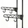 VidaXL Clothes Rack Steel and Non-woven Fabric 21.7"x11.2"x68.9" Black - 3 of 4