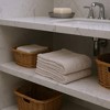 HomeRoots Set of Two Beige Cotton 13" X 13" Quick Dry Terry Cloth Washcloths - 2 of 3