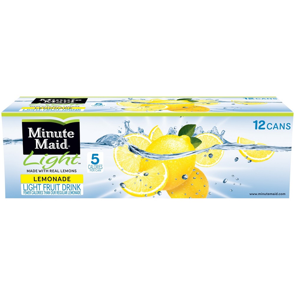 UPC 025000058998 product image for Minute Maid Light Lemonade - 12pk/12 fl oz Cans | upcitemdb.com