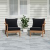 WestinTrends Avalon Outdoor Patio HDPE Loveseat Sofa with Patio Cushions - 2 of 4