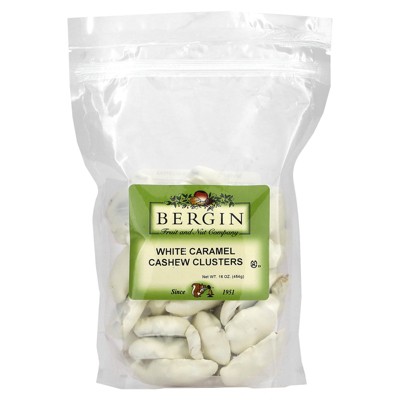 Bergin Fruit and Nut Company White Caramel Cashew Clusters, 16 oz (454 g)
