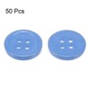 Unique Bargains Resin Craft Snap Round Flat 4-Hole Sewing Buttons 50 Pcs - 3 of 4