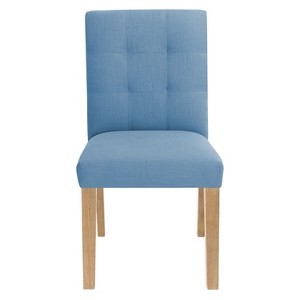 Tufted Dining Chair Denim Linen - Skyline Furniture, Blue Linen