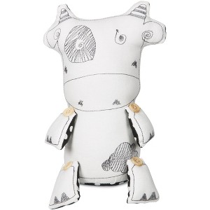 Pavilion Gift Company - Clancy the Cow - 10" Cow Stuffed Animal/Door Stopper - Stuffed Animals - 1 of 4