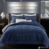 Jacler 3-Piece Lightweight Reversible All Season Down Alternative Comforter 1800 Thread Count Set - 2 of 4