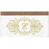 Linum Home Textiles 100% Turkish Cotton MONICA Gold Thread 2PC Embellished Bath Towel Set - 3 of 3