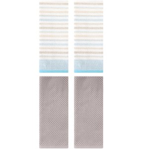 REGALWOVEN 4 Pcs Solid Bathroom Hotel and Spa Waffle Cotton Hand Towels - 1 of 4